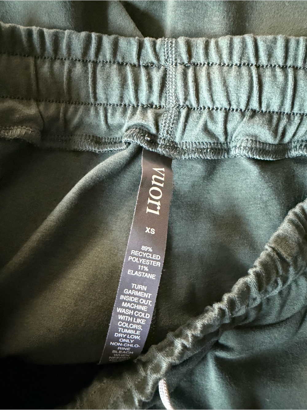 Vuori Olive Green Jogger Shorts with Hoodie Set - Picture 2 of 3